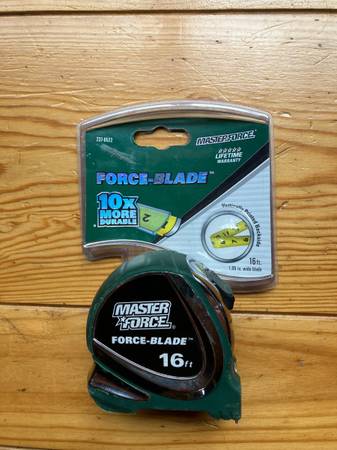 New Masterforce Force-Blade 16ft Tape Measure 1