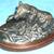 Terrell O'Brien Gallery Original Grizzly Bear Salmon Fish 1970's Metal 1 thumbnail