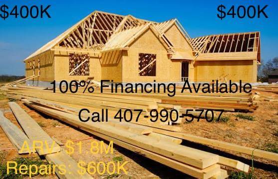 $1.8M House for $400K. 100% Financing 1