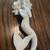 Vintage White Hanging Orinament Mermaid 2 thumbnail