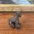 Likely Antique Bronze Toned Toy Horse on Wheels, Tribal Folk Art Figurine. 5 thumbnail