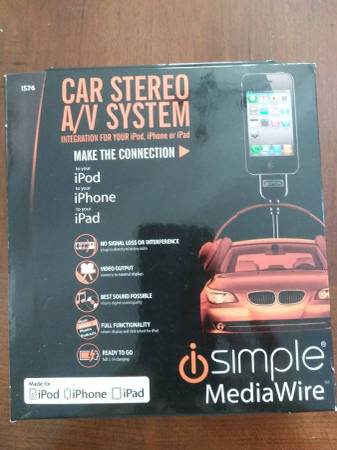 iSimple Car Stereo A/V System for iPhone, iPad, iPod 1