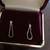 Brand New 14K yellow Gold Long Studs Earrings with small Diamonds Ston 2 thumbnail