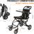 Lightweight Foldable Transport Wheelchair, Portable Travel Wheelchair 2 thumbnail