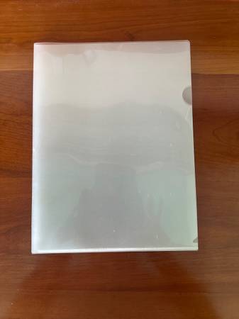Clear Letter Size Document Folder (4 Pieces) 1