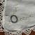 Vintage Linen Bread Basket Liner or Doily with Hand Embroidery and 4 thumbnail