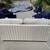 Ivory sofa couch with polyurethane loveseat cushions and 2 toss pillow 4 thumbnail