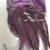Purple Feather Dangle Earrings 2 thumbnail