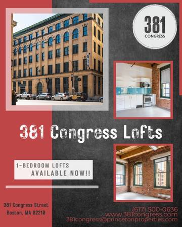 $4,299 / 1br - 717ft2 - Check Out This Favored 1-Bedroom Loft! Available NOW! Don't Miss Out! (Fort Point)63828337653763120