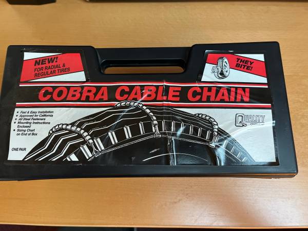 Cobra Cable Snow Chains – Never Used 1