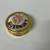Vintage gold box with embroidered flower bouquet 1 thumbnail