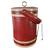1970s Georges Briard Red Faux Leather Tall Ice Bucket Champagne Cooler 1 thumbnail