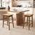 Bamworld Rattan Bar Stools Set of 2 Counter Stools Height Kitchen Stoo 1 thumbnail