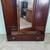 Antique Art Nouveau Edwardian Mahogany Double Wardrobe Armoire, 4 thumbnail