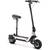 MotoTec Fury 48v 1000w Electric Scooter Silver 2 thumbnail