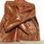Ladies Brown Leather Coat by Jeffery 2 thumbnail