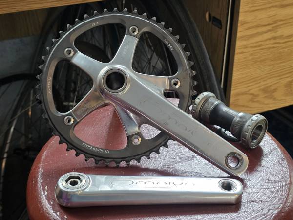 SRAM Omnium Track/Fixed Gear Crankset Silver 165 mm with BB and
