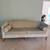 Mid-Century Modern Sage Green Sofa with Bolster Pillows 1 thumbnail
