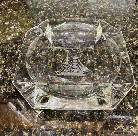 Large Vintage Nautical Ashtray 1