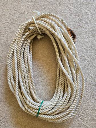 **3/8" Twisted Anchor Rope with Steel Thimble 100 ft.** 1