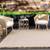TAN 8' X 10' TASSELED INDOOR/OUTDOOR VRAIDED RUG - ALLNEW 2 thumbnail