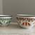Two  Polish Enamel Ware Mid Century Decorative Serving Storage Bowls 1 thumbnail