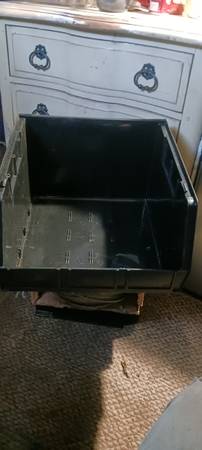 Uline stackable bins black 1