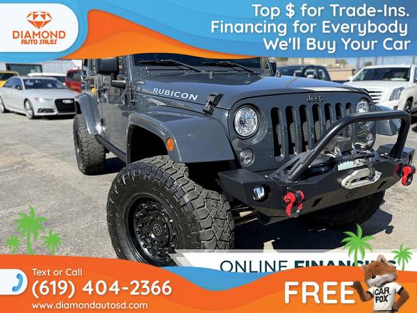 1 $688/mo - 2017 Jeep Wrangler Unlimited Rubicon 4x4SUV 4 x 4 SUV 4-x-4- 1