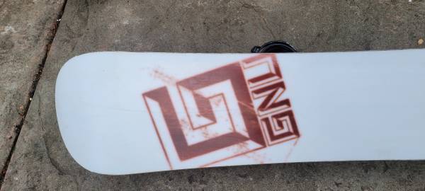 GNU Carbon High Beam Series Snowboard Deck 163 cm Hand Built In