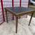 Vintage oak and vinyl folding card table 2 thumbnail