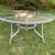 Outdoor Patio 60" Aluminum Dining Table with Obscure Glass Top 1 thumbnail