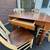 Solid wood dining table with 7 chairs 4 thumbnail