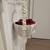 Flower Girl Basket W Silk Rose Pedals 3 thumbnail