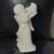 Vintage Collectible Angel Figurine Playing Lyre~Harp White Glossy Ceramic 12" H 4 thumbnail