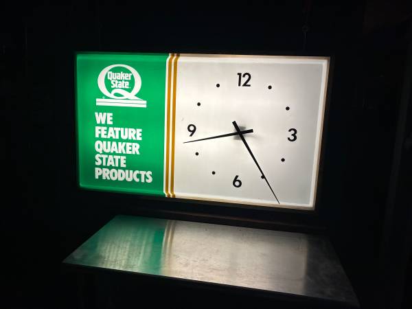 Quaker state clock 1