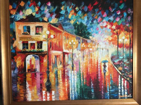 Daniel Wall 'Blue Umbrella" 1