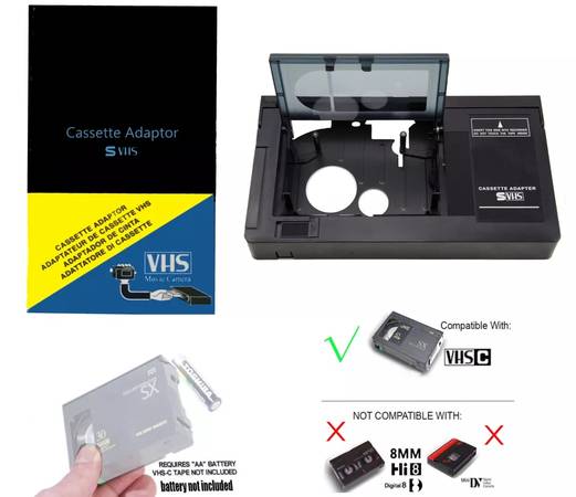 Motorized VHS-C Cassette Adapter for JVC C-P7U CP6BKU C-P6U Panasonic - $39 (Billerica)63439026959361121