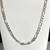 Vintage 29 1/2" Sterling Silver Italy Figaro Style Chain Necklace 45gr 4 thumbnail