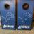 Detroit Lions logo cornhole game 1 thumbnail
