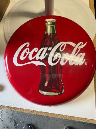 12" Coca Cola Button Sign -Price firm 1