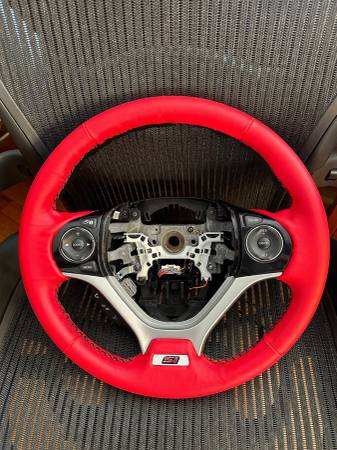 2012-2015 Honda Civic Si Red Steering Wheel 1