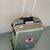 slightly used hard shell silver with beige interior luggage 1 thumbnail