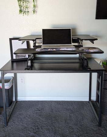 Vari Desk Pro Plus 36 Standing Desk Converter | Black 1
