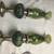 2 vintage emerald hurricane oil lamps 3 thumbnail