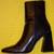 NASTY GAL SIZE 6/39 Flared Block Heel High Ankle Boots 5 thumbnail
