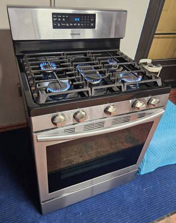 Stainless steel propane range 1