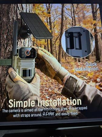Outdoor Security Trail Camera solar powered moshed and night vision 1