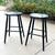 Pier 1 Imports Grab Handle barstool set 1 thumbnail