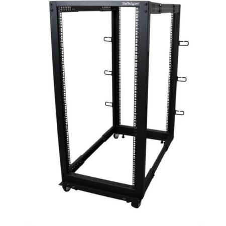 25U Adjustable Depth Open Frame 4 Post Server Rack [4POSTRACK25U] 1