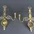 Candle Holders Two Arm Ornate Solid Brass Wall Sconces 12 5/8" Tall 8 thumbnail